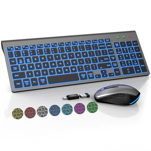 Best Illuminated Wireless Keyboard And Mouse Combo