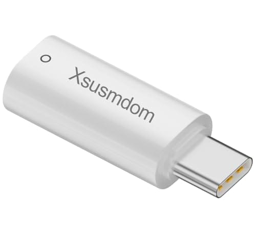 Xsusmdom USB-C to Pencil Adapter Replacement for Apple Pencil 1st Generation, USB C to Pencil Charging Adapter Type C Pencil Connector Compatible with iPad 10th Gen