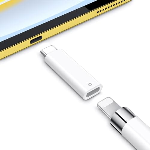USB C Adapter for Apple Pencil 1st Generation, USBC Pencil Charger Adapter USB-C to for Lightning Specific Compatible with iPad 10th/11th, Type C iPencil 1 Dongle Pen Connector Pair for iPad A16 2025