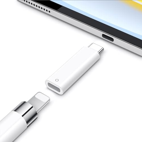 USB C Pencil Adapter for Apple Pencil 1st Generation, USB-C to for Lightning Pencil Charger Adapter Specific Compatible with iPad 10th Gen, Type-C iPencil Dongle Connector for iPad A16 with Pencil 1